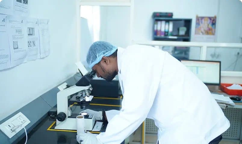 Quality-control testing at the grain-based ethanol manufacturing facility