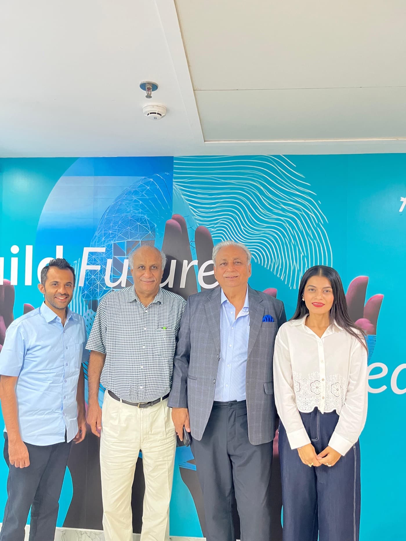 SURA Group leadership at the grain-based ethanol manufacturing facility